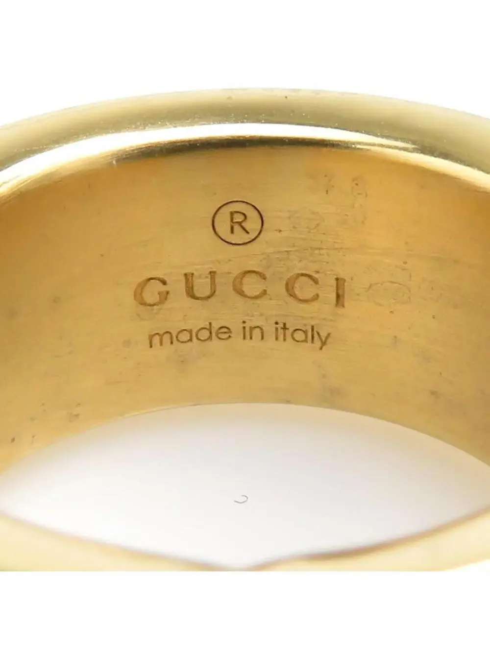 Auth Gucci Interlocking G Ring #302665G16B